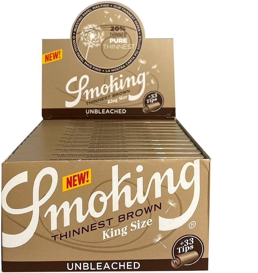 Smoking - Brown King Size Thinnest - Rolling Paper