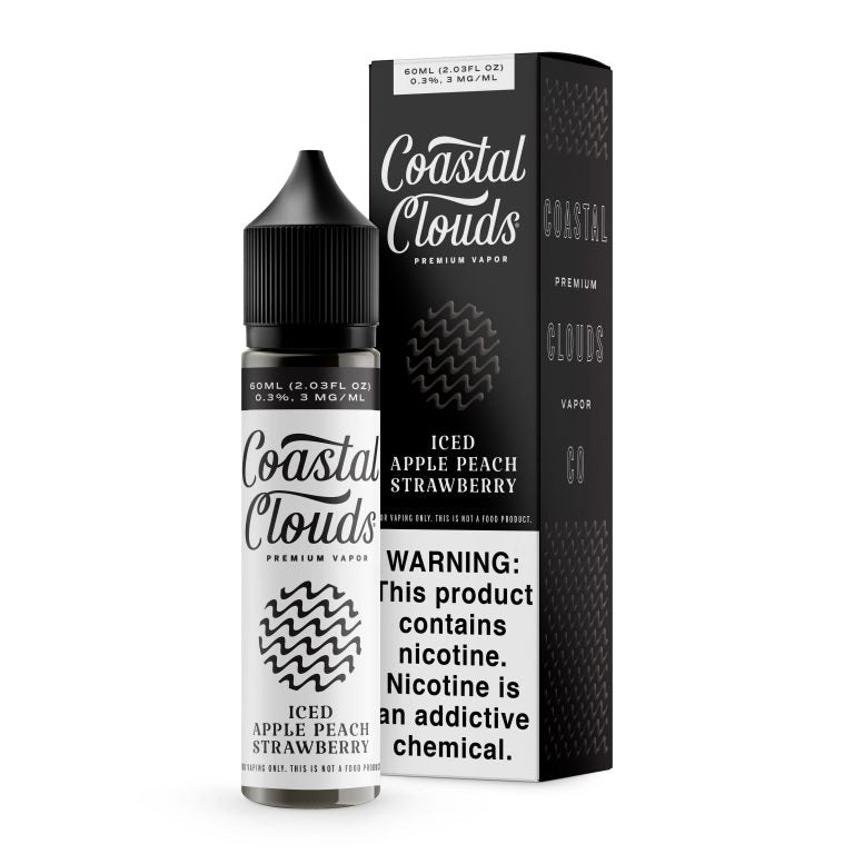 Coastal Clouds  iced Apple Peach Strawberry  60ml